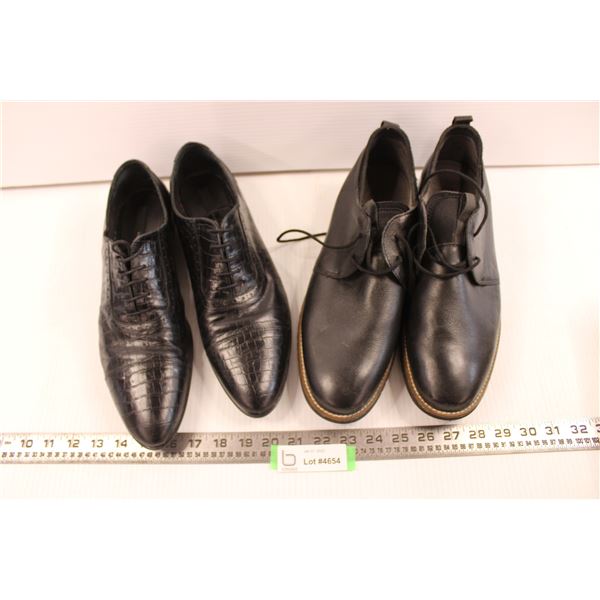 2 pr Mens Dress Shoes-size 44 and size 45 - Bodnarus Auctioneering
