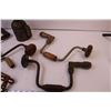 Image 2 : Antique Oiler, (4)Antique Carpenter Braces, and (4) Antique Stove Cranks