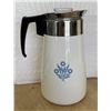 Image 1 : 9 Cup Coffee Caraffe Coffee Perculaotor -  Blue Cornflower Corning Ware