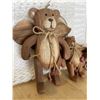 Image 3 : Three Wooden Decorative Bears