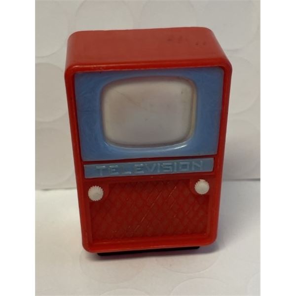 1950s Novelty Miniature TV with slide show of adult photos