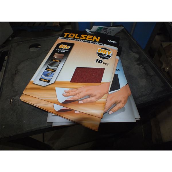 6 Packs Of Assorted Sand Paper