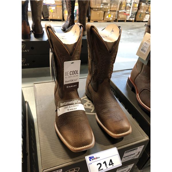 2 ASSORTED PAIRS OF ARIAT MEN'S SIZE 8, EE WIDE COWBOY BOOTS