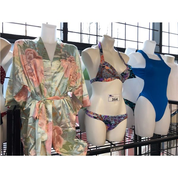 6 WHITE FEMALE TORSO DISPLAY MANNEQUINS - CLOTHING NOT INCLUDED