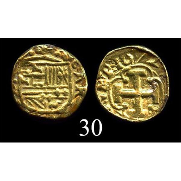 Barcelona, Spain  1 escudo, 1672, no assayer, Cayón Plate Coin.,CT-171.,Cay-Type 63 (this coin).