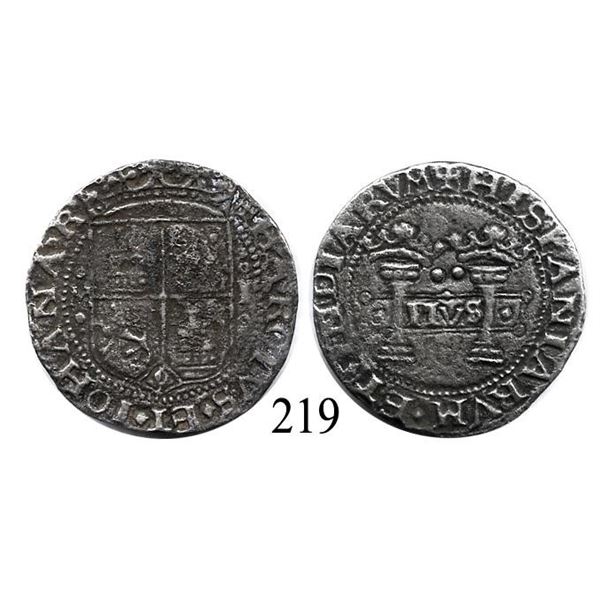 1554 Fleet, Padre Island, Texas Mexico City, Mexico Charles-Joanna, 2 reales, "Early Series," assaye