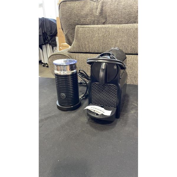 AS NEW NESPRESSO INISSIA COFFEE AND ESPRESSO MACHINE WITH AEROCCINO - RETAIL $269