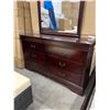 Image 2 : BRAND NEW AVENZA CHERRY 6 DRAWER DRESSER W/ MIRROR - RETAIL $699