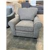 Image 1 : BRAND NEW HEATHER GREY ROLLED ARM CHAIR - RETAIL $749