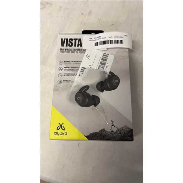 JAYBIRD VISTA BLUETOOTH WIRELESS HEADPHONES - TESTED AND WORKING