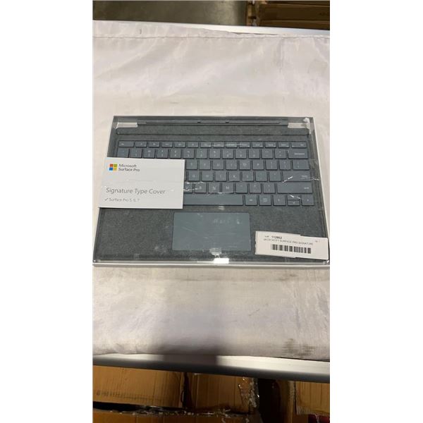 MICROSOFT SURFACE PRO SIGNATURE TYPE COVER FOR SURFACE PRO 5, 6, 7  - TESTED WORKING - RETAIL $199