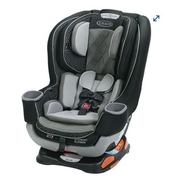 NEW GRACO EXTEND2FIT PLATINUM CONVERTIBLE CAR SEAT - RETAIL $429