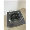 Image 2 : BRAND NEW FIRE TABLE W/ WIND SCREEN, COVER, AND GAS CONVERSION KIT - RETAIL $699  21.5" x 21.5" x 26