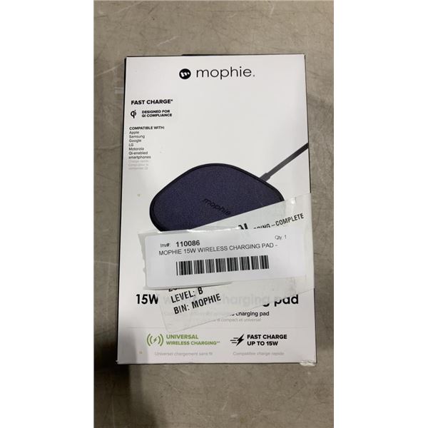 MOPHIE 15W WIRELESS CHARGING PAD - TESTED WORKING - RETAIL $59