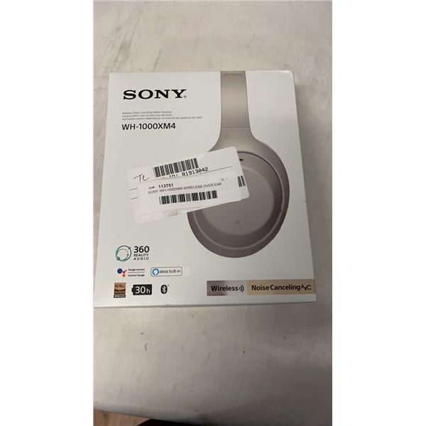 SONY WH-1000XM4 WIRELESS OVER EAR HEADPHONES - TESTED WORKING, RETAIL $479