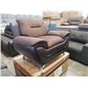 Image 2 : BRAND NEW 2 TONE BROWN MODERN ARM CHAIR - RETAIL $599