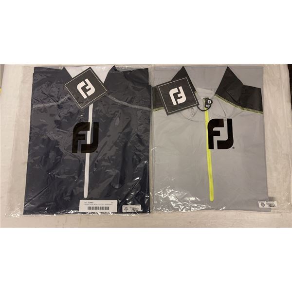 2 BRAND NEW MENS FOOTJOY WINDSHIRT, SIZE MEDIUM - RETAIL $130 EACH