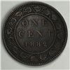 Image 1 : Canadian Large Cent 1882 Double H EF