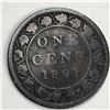 Image 1 : Canadian Large Cent 1891 Large Date Large Leave G
