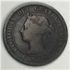 Image 2 : Canadian Large Cent 1891 Large Date Large Leave G