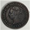 Image 2 : Canadian Large Cent 1891 Small Date Small Leaves F-VF