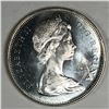 Image 2 : 1965 Type 5 Queen Elizabeth II Canadian Silver Dollar UNC 24