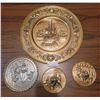 Image 1 : Four Brass Decorative Plates