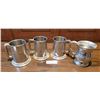 Image 1 : Four Engraved Pewter Style Beer Mugs