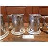 Image 3 : Four Engraved Pewter Style Beer Mugs