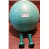 Image 1 : Workout Ball & Free Weights