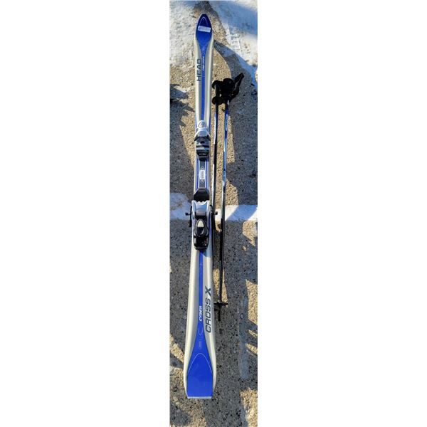 Cyber X Cross Set Of Skis & Poles