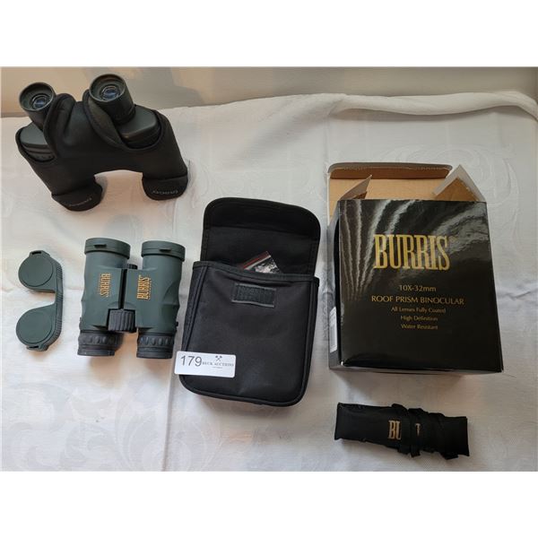 Burris Hunting Binoculars & A Pair Of Tasco