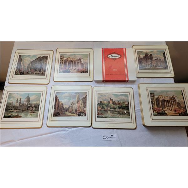 Vintage Pimpernel Acrylic Cork Back Coaster