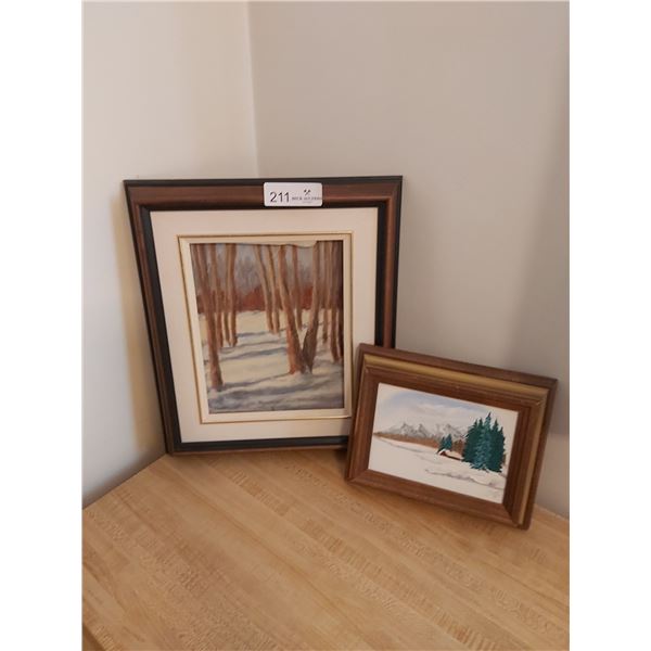 2 Outdoor Paintings, Artist Unknown