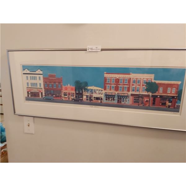 Whyte Avenue Edmonton Print  Artist E. Bartel