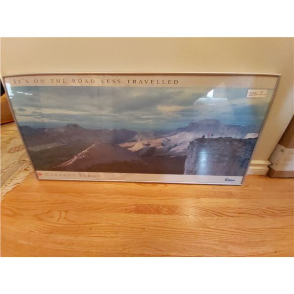 Framed Yukon Travel Poster