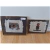 Image 1 : 2 Papyrus Framed Prints. 1 with Certificate of Authenticity