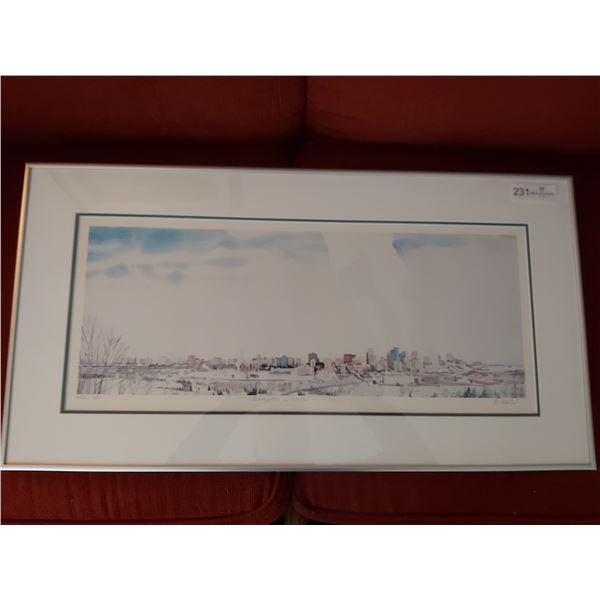 Edmonton in the Winter Print - Artist Eva Bartel