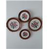 Image 1 : 4 Embroidered Flowers in frames