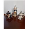 Image 1 : 2 Beer Steins and Decorative Teapot