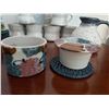 Image 2 : Pottery Collection, 6 cups, Woven Coasters & More
