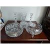 Image 1 : Fantastic Crystal Table Decor including Bowls, Candle Sticks, Vase & Butter Dish