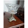 Image 2 : Assorted Glass, Crystal & Brass Serving Dishes & Decor