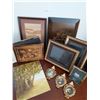 Image 1 : Assorted Picture Frames, Wooden Carved Picture & Wooden Cover Photo Album