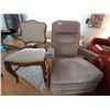 Image 1 : Vintage Reclining Rocking Chair & Wooden Chair