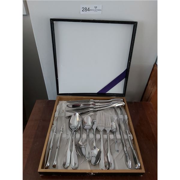 Box of W.A. Rogers Deluxe Stainless Cutlery