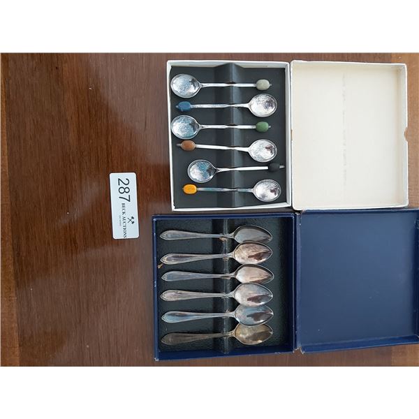 2 boxes of Silver Plated Teaspoons
