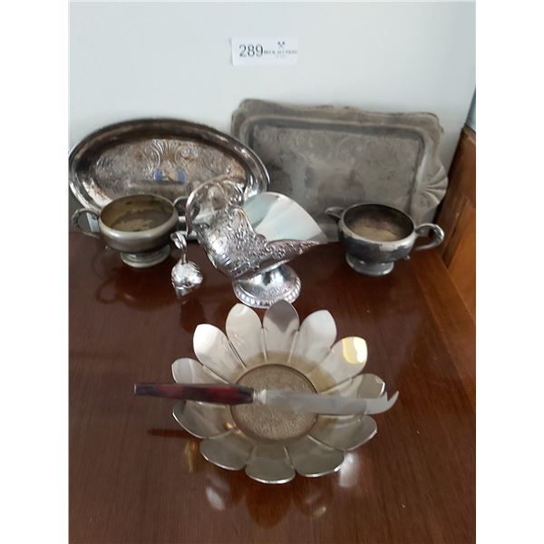 Variety of Silver Plated Table Items