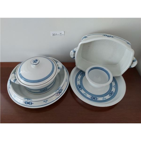 Pottery Serving Dishes including Chip & Dip Bowl, Serving Bowl & More