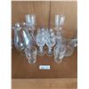Image 1 : 8 Crystal Wine Glasses, Glass Pitcher, Glass Ice Bucket & 4 Glasses